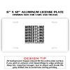 6 X 12 Full Size Aluminum License Plate for Cars and Trucks  Thumbnail