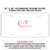 6 X 12 Full Size Aluminum License Plate for Cars and Trucks  Thumbnail