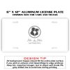 6 X 12 Full Size Aluminum License Plate for Cars and Trucks  Thumbnail