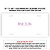 6 X 12 Full Size Aluminum License Plate for Cars and Trucks  Thumbnail