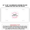 6 X 12 Full Size Aluminum License Plate for Cars and Trucks  Thumbnail