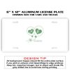 6 X 12 Full Size Aluminum License Plate for Cars and Trucks  Thumbnail