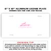 6 X 12 Full Size Aluminum License Plate for Cars and Trucks  Thumbnail