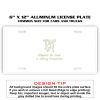 6 X 12 Full Size Aluminum License Plate for Cars and Trucks  Thumbnail