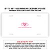 6 X 12 Full Size Aluminum License Plate for Cars and Trucks  Thumbnail