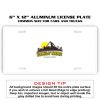 6 X 12 Full Size Aluminum License Plate for Cars and Trucks  Thumbnail