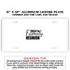 6 X 12 Full Size Aluminum License Plate for Cars and Trucks  Thumbnail