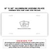 6 X 12 Full Size Aluminum License Plate for Cars and Trucks  Thumbnail