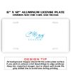 6 X 12 Full Size Aluminum License Plate for Cars and Trucks  Thumbnail