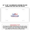 6 X 12 Full Size Aluminum License Plate for Cars and Trucks  Thumbnail