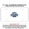 6 X 12 Full Size Aluminum License Plate for Cars and Trucks  Thumbnail