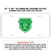 6 X 12 Full Size Aluminum License Plate for Cars and Trucks  Thumbnail