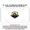 6 X 12 Full Size Aluminum License Plate for Cars and Trucks  Thumbnail