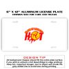 6 X 12 Full Size Aluminum License Plate for Cars and Trucks  Thumbnail