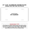 6 X 12 Full Size Aluminum License Plate for Cars and Trucks  Thumbnail