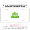 6 X 12 Full Size Aluminum License Plate for Cars and Trucks  Thumbnail