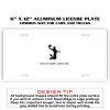 6 X 12 Full Size Aluminum License Plate for Cars and Trucks  Thumbnail