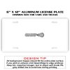 6 X 12 Full Size Aluminum License Plate for Cars and Trucks  Thumbnail