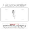 6 X 12 Full Size Aluminum License Plate for Cars and Trucks  Thumbnail