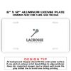 6 X 12 Full Size Aluminum License Plate for Cars and Trucks  Thumbnail