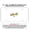 6 X 12 Full Size Aluminum License Plate for Cars and Trucks  Thumbnail