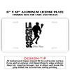 6 X 12 Full Size Aluminum License Plate for Cars and Trucks  Thumbnail