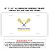6 X 12 Full Size Aluminum License Plate for Cars and Trucks  Thumbnail