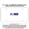 6 X 12 Full Size Aluminum License Plate for Cars and Trucks  Thumbnail