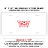 6 X 12 Full Size Aluminum License Plate for Cars and Trucks  Thumbnail