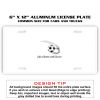 6 X 12 Full Size Aluminum License Plate for Cars and Trucks  Thumbnail