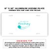 6 X 12 Full Size Aluminum License Plate for Cars and Trucks  Thumbnail