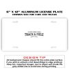 6 X 12 Full Size Aluminum License Plate for Cars and Trucks  Thumbnail
