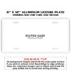 6 X 12 Full Size Aluminum License Plate for Cars and Trucks  Thumbnail
