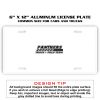 6 X 12 Full Size Aluminum License Plate for Cars and Trucks  Thumbnail