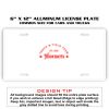 6 X 12 Full Size Aluminum License Plate for Cars and Trucks  Thumbnail