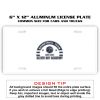 6 X 12 Full Size Aluminum License Plate for Cars and Trucks  Thumbnail