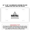 6 X 12 Full Size Aluminum License Plate for Cars and Trucks  Thumbnail