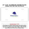 6 X 12 Full Size Aluminum License Plate for Cars and Trucks  Thumbnail