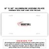 6 X 12 Full Size Aluminum License Plate for Cars and Trucks  Thumbnail