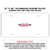 6 X 12 Full Size Aluminum License Plate for Cars and Trucks  Thumbnail