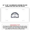 6 X 12 Full Size Aluminum License Plate for Cars and Trucks  Thumbnail