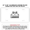 6 X 12 Full Size Aluminum License Plate for Cars and Trucks  Thumbnail