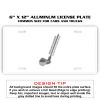 6 X 12 Full Size Aluminum License Plate for Cars and Trucks  Thumbnail