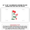 6 X 12 Full Size Aluminum License Plate for Cars and Trucks  Thumbnail