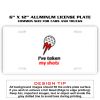 6 X 12 Full Size Aluminum License Plate for Cars and Trucks  Thumbnail