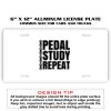 6 X 12 Full Size Aluminum License Plate for Cars and Trucks  Thumbnail