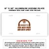 6 X 12 Full Size Aluminum License Plate for Cars and Trucks  Thumbnail