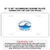 6 X 12 Full Size Aluminum License Plate for Cars and Trucks  Thumbnail