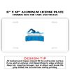 6 X 12 Full Size Aluminum License Plate for Cars and Trucks  Thumbnail