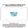 6 X 12 Full Size Aluminum License Plate for Cars and Trucks  Thumbnail